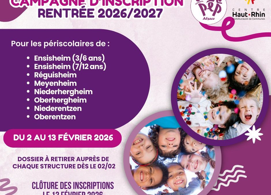 Campagne périscolaire 2026/2027